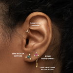 Load image into Gallery viewer, Chain Drop Charm (w/ Coin Accent)
