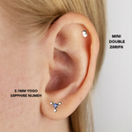 Load image into Gallery viewer, Mini Double Zarifa Coin Threadless End
