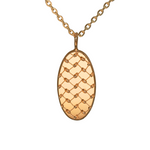 Load image into Gallery viewer, Oval Keffiyeh Pendant
