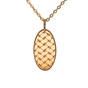 Oval Keffiyeh Pendant