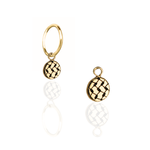 Load image into Gallery viewer, Keffiyeh Earring Charm (Charm only)

