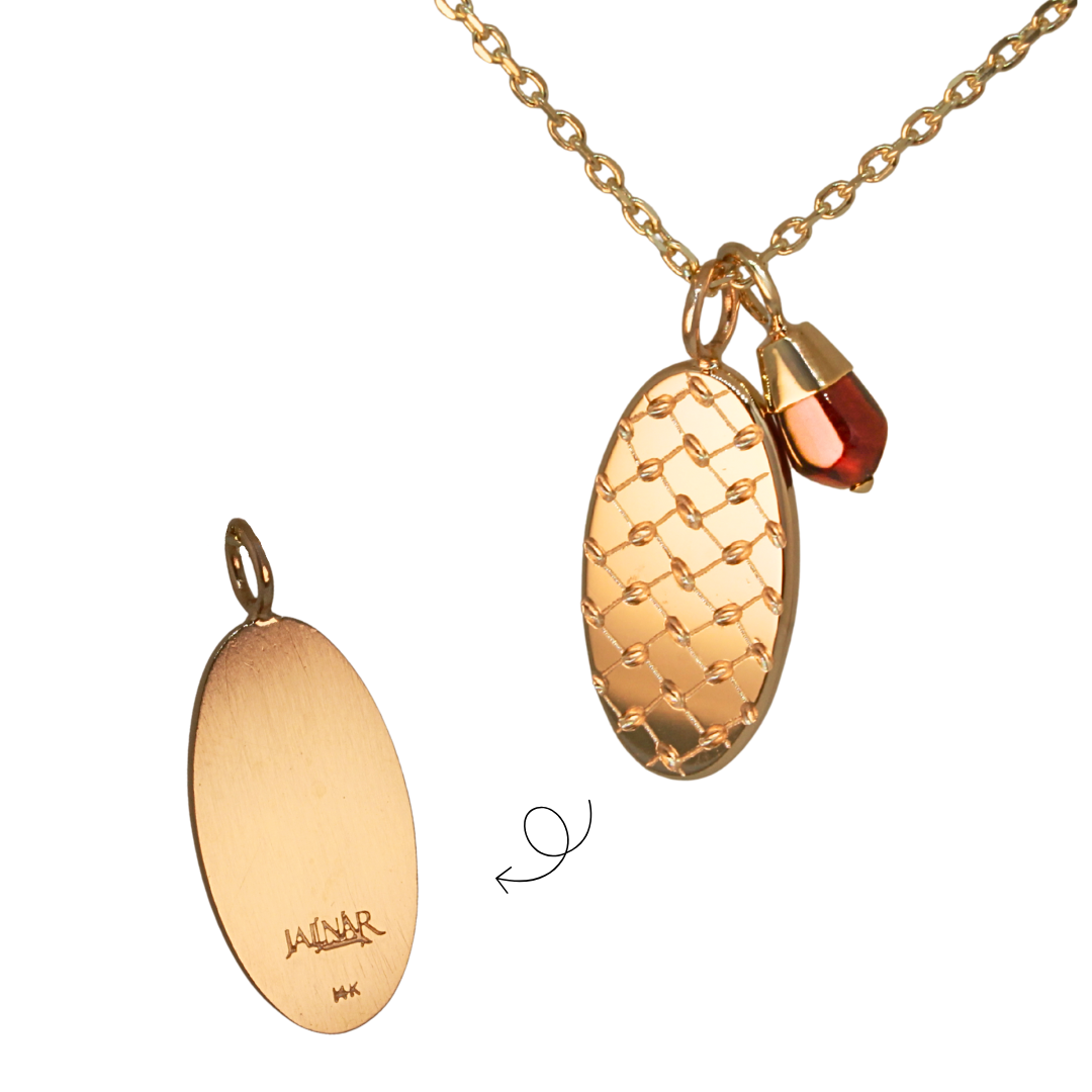 Oval Keffiyeh Pendant
