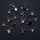 Rainbow Moonstone Nijmeh Stud Earring