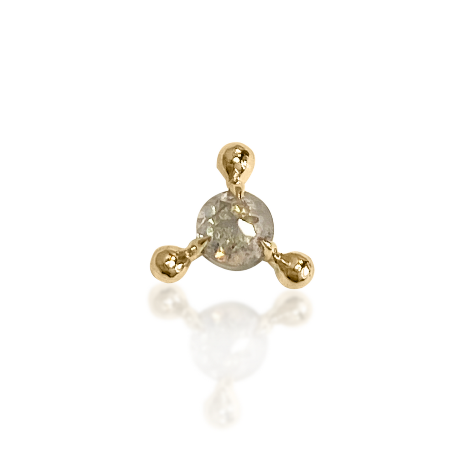 Grey Diamond Nijmeh Stud Earring