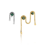 Load image into Gallery viewer, Mint Beryl Double Veil Earring
