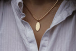 Load image into Gallery viewer, Large Oval Keffiyeh Pendant
